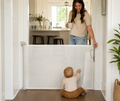 SmartTot Retractable Baby Gate — Extends to 55 Inches, Climb-Proof Mesh